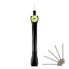 스타스포츠 양방향 압력게이지펌프 30cm 투센 볼바늘 5p, 1개, 블랙