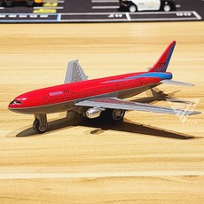合金迴力航空飛機模型 盒裝2入 航空客機 飛機玩具 合金飛機 民航機 兒童飛機 玩具模型, 1個, 紅色 777 袋裝飛機一台