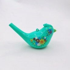 兒童塑料口哨玩具 鳥叫聲益智玩具 帶掛繩, 1個, 墨綠色