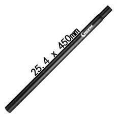TOOPRE 산악자전거 안장봉 350mm 450mm 25.4 27.2 28.6 30.8 알루미늄 합금 듀브, A Black 25.4x450, 1개