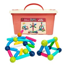 【台灣熱銷Top1】【台灣】百變磁力棒 磁力棒 益智玩具 兒童玩具 早教玩具 邏輯教具 創意 玩具 彤彤玩具, 1個, 磁力積木棒