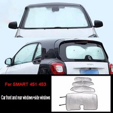 4PCS 자동차 절연 차양 유리 FORTWO 커튼 스마트 인테리어 451 453 FORFOUR 액세서리, 451 453 4Pcs, 1, 4