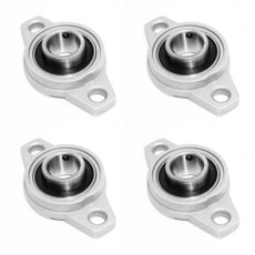 4pcs KFL004 플랜지 베개 블록 장착 베어링 20 보어 아연 합금 강철 자체 정렬