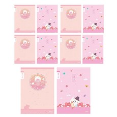 아이비스코리아 800 초등한문8칸, 여아용, 10개