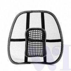 차량용 통풍 등받이 쿠션 운전석허리쿠션 차량허리쿠션 차량허리받침대 자동차허리쿠션 레이허리쿠션, 상세페이지 참조, 1개