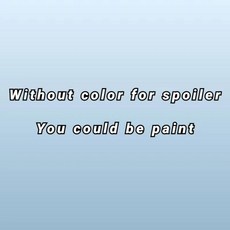 마크 레이즈 스포일러 소재 프라이머 색상 후면 창문 루프 윙 자동차, 1개, 4. Glossy Black