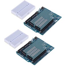 HiLetgo 2pcs UNO R3 프로토쉴드 프로토타입 확장 보드 SYB-170 미니 브레드보드 기반 Arduino