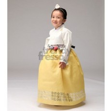 넛츠샵 은박아이저고리 노랑 한복