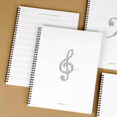 음악 스프링줄노트 스프링형 연습장 필기용 노트 작업