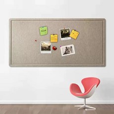 학원 게시판 펠트보드 알림판 사무실 부착식 메모 공지, V. 깊은 낙타 모양 40x60cm 둥근 모서리 홈