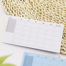 월별 계획표 접착 메모지 한눈에 보는 스케줄 관리 날짜 기입 가능 목표 설정, 1개, 상세페이지 참조