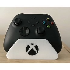 XBOX 컨트롤러 거치대-블랙/화이트 XBOX 패드 3세대 4세대 엘리트패드1~2 사용가능, 로고O-화이트, 1개, XBOX 패드 거치대-일반형