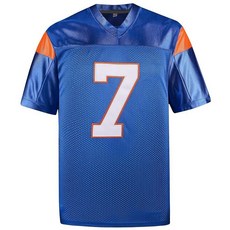 Aolapo Moran 풋볼 저지 마운틴 스테이트 #7 알렉스 모란 저지 남성용 블루 화이트 S-XXXL