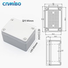 스피커박스 우퍼 인클로저 북쉘프 자작 케이스, 베이지화이트 95 x 65x55 그레이 뚜껑, 기본 모델명/품번