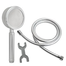 알루미늄 샤워기 헤드+국산 2m 튜브형호스 세트, 1개