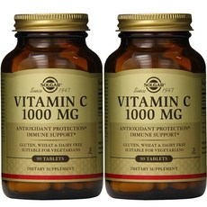 SOLGAR 維他命C素食錠 1000mg, 90顆, 2罐