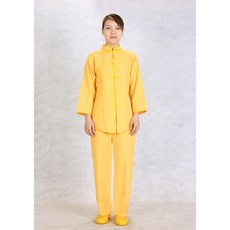 弘喧 靈修衣 禪服 套裝, 1個, L,提花布