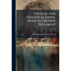 (英文書)Critical And Exegetical Hand-book To The New Testament; Volume 1 平裝版, Nabu Press, English, Paperback