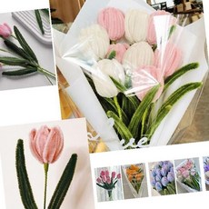 성인용 DIY 초보자 꽃다발키트 수제꽃 취미키트 선물OC_0126VoR, 브라화이트