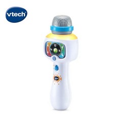 Vtech 兒童歡唱藍芽麥克風 兒童麥克風 唱歌玩具 無線藍牙連接 安全材質 音量可調, 白色, 1個