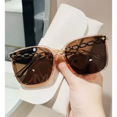 MyWa 超美韓系抗UV墨鏡 鏈條鏡腿 時尚百搭 小紅書熱銷款 太陽眼鏡