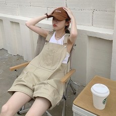 COSYEVNO 여성 여름용 루즈핏 오버롤 반바지 BCXbd-4