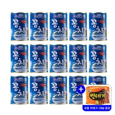 유동 꽁치 400g 묶음행사+사은품(번데기 130g) 증정 통조림, 15개