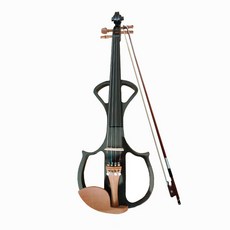 고급 전문 연주 수작업 원목 전자 바이올린, 블랙, 1개