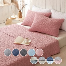 데시뉴 에센스 항균 누빔 이불겸 침대패드 스프레드, 05.핑크