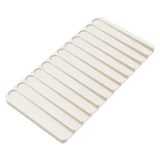 셀프 드레이닝 실리콘 식기 건조 매트 주방 세면대 카운터 배수 좁은 냄새 패드, 01 White 40x20cm