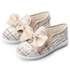 달콩슈 아동용 뽀송뽀송 털구두 리본 운동화 착화감 DGF07