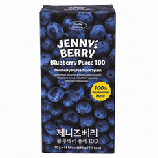 제니즈베리 블루베리 퓨레 100 스페인산 안토시아닌 스틱, 1개, 280g