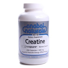anabol naturals 肌酸 500mg 膠囊, 240 件, 1個