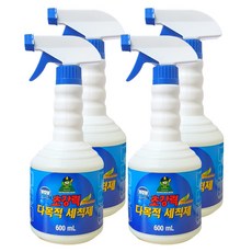 산도깨비 초강력 다목적 세척제 세정제 살균 얼룩 찌든때 제거 주방 욕실청소, 600ml, 4개