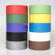 무광 면테이프 리무버 컬러 청테이프 길이 : 25M 천테이프 덕테이프, 48mm 녹색, 1개