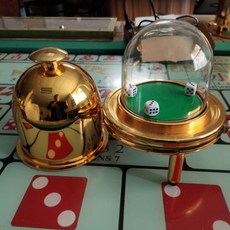 頂峰娛樂 手拍骰盅 電動骰盅 大骰盅 (不支援貨到付款) 聚會遊戲 派對必備, 金色, 1個