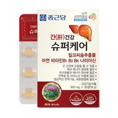 종근당 간건강 슈퍼케어 600mg x 30정 3세트 3개월분 밀크씨슬, 30회분, 3개