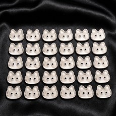 30개 회색 고양이 진저 12MM 버튼 귀여운 캘리코 패셔너블 스웨터용 카디건, Style 4, Style 4