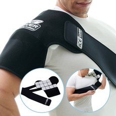 아이스커버 어깨냉찜질팩 쿨링 아이싱밴드 보호대 투수 야구 수술 얼음찜질 냉팩 좌우겸용, 1개