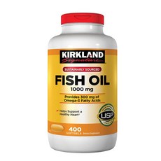 커클랜드 피쉬오일 1000mg 400정 - Kirkland Signature Fish Oil 1000 mg 400Softgels, 1개