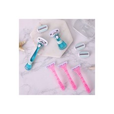 SLEEK 슬릭 모션 쉐이빙폼 210ml 4개+증정(엣지면도기)/면도용품, 샤이 이브 크리미 제모세트 2호 (면도기+미니면도기+날
