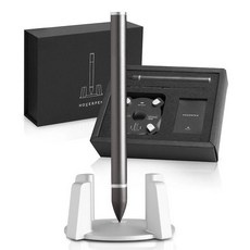 novium Hoverpen 自立筆 經典款 鋁製 鐵灰色, 1個, 鐵灰