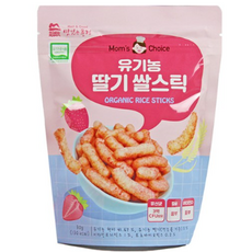 맛있는풍경 유기농 쌀스틱, 딸기, 30g, 10개