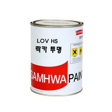 삼화페인트 LOV HS 락카페인트 투명, 1개, 투명 유광, 1L