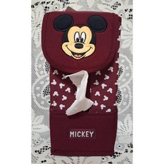 正版授權米奇面紙套，車用居家兩用掛式抽取衛生紙套，多功能收納紅色, 1個, 1個裝