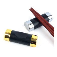 레나셀렉 블랙 투톤 수저 받침 수저받침대, 골드