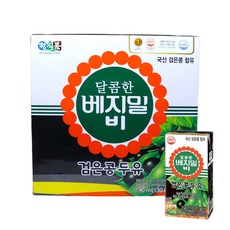 달콤한 베지밀 B(비) 검은콩 두유 190mlx32팩, 190ml, 32개