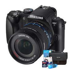 삼성 미러리스 NX11 +18-55mm+55-200mm 더블렌즈+32GB+여행용가방+UV필터+리더기+청소도구셋 [풀세트] K, 화이트