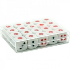 榮冠 1號骰子 (十八豆子) (20粒裝) 標準尺寸 耐磨材質 數字清晰 骰子遊戲, 1個