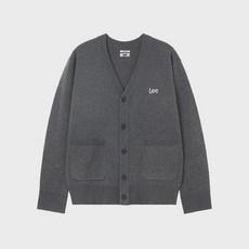 리 브이넥 가디건 그레이 193265